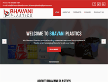 Tablet Screenshot of bhavaniplastics.com